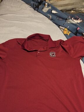 Antigua Men's Garnet Polo with Team Crest